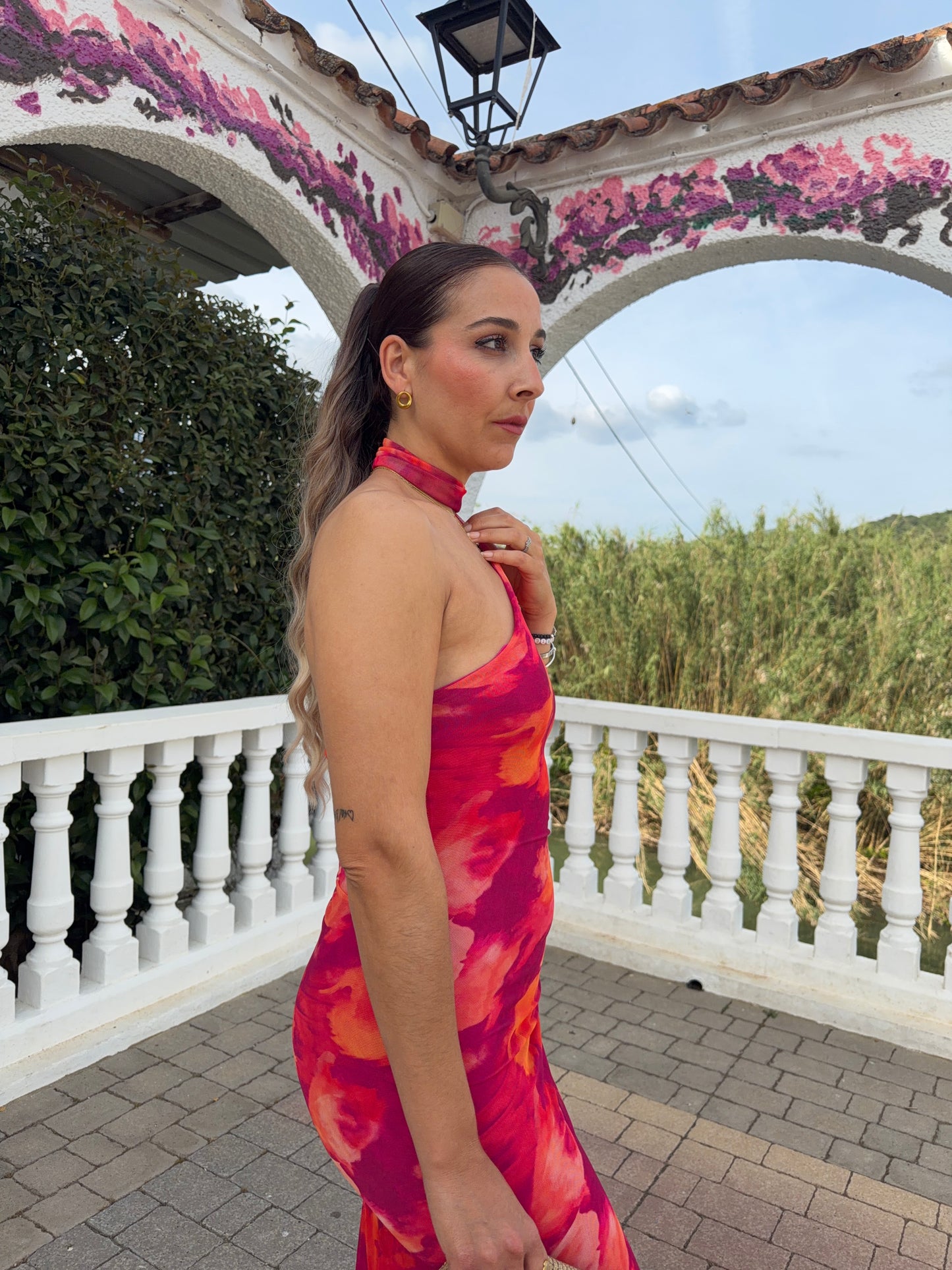 Vestido Coral Sunset