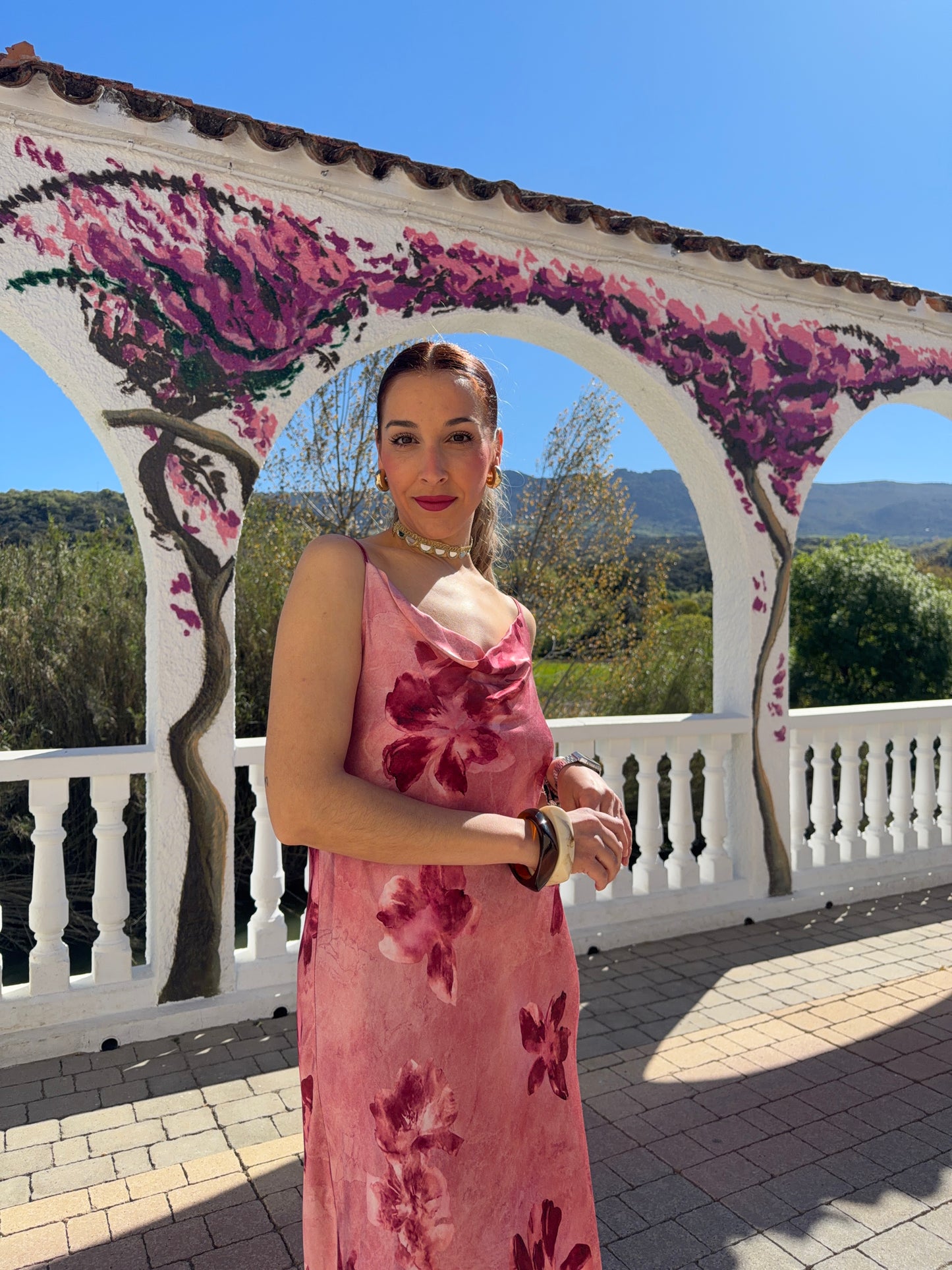 Vestido Rosé Floral