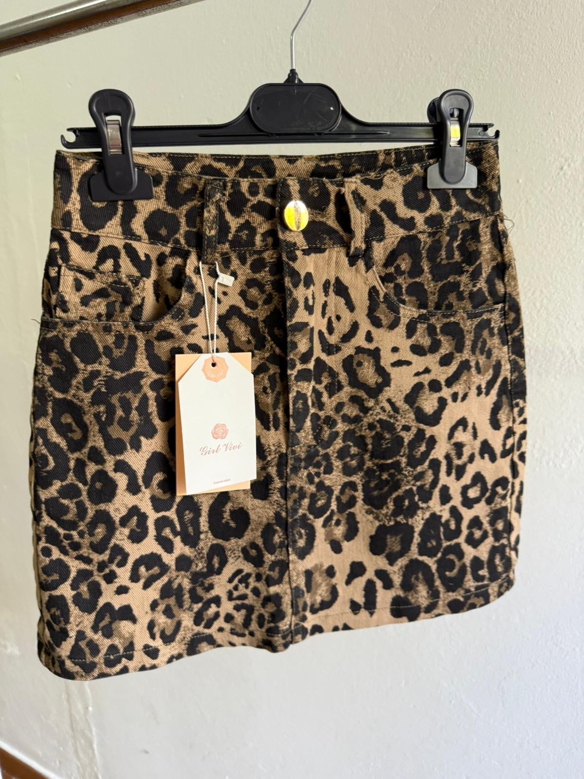 Falda Leopardo