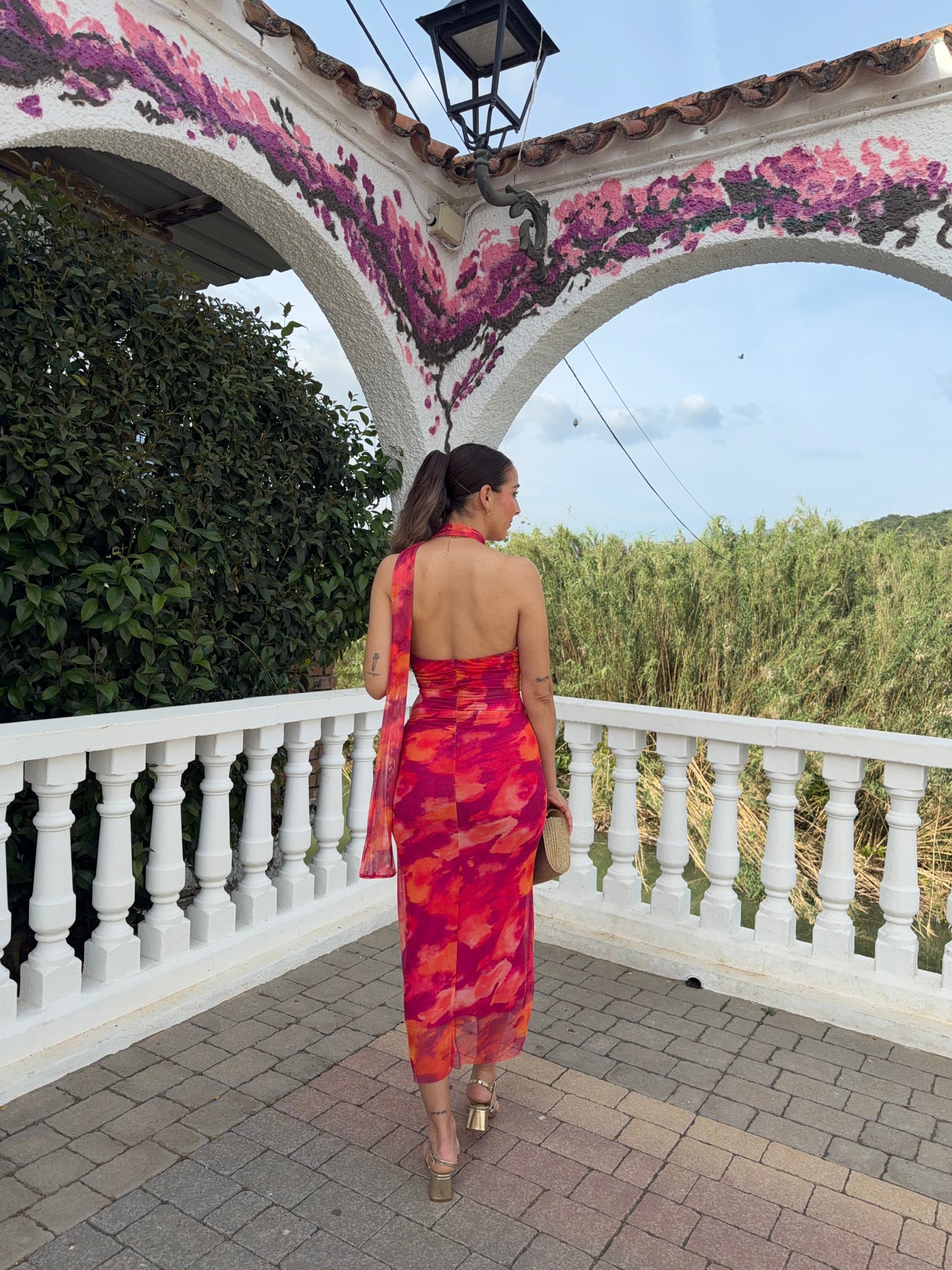 Vestido Coral Sunset